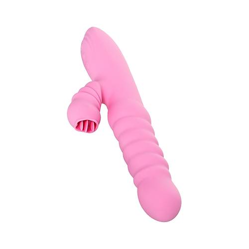 JOS Lixy Vibratr, Yukar ve Aa Fonksiyonlu, Silikon, Pembe, 23 cm