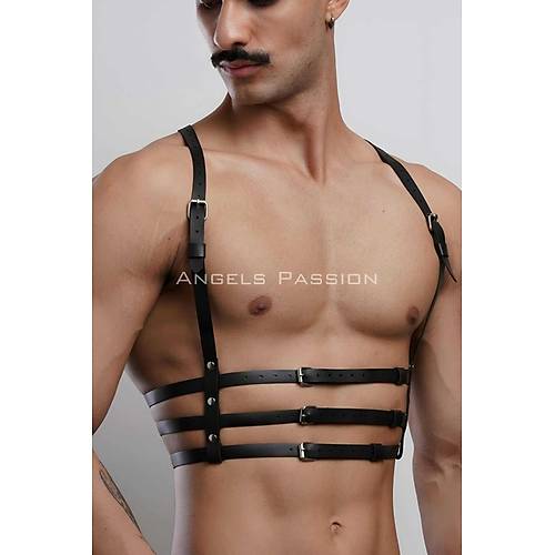 3 Sral Erkek Gs Harness, k T-Shirt zeri Aksesuar - APFTM107