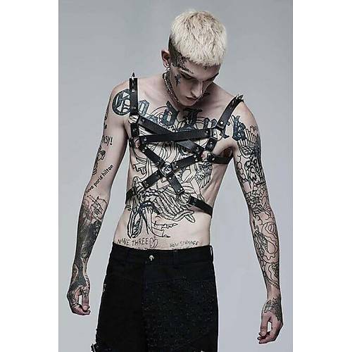Deri Erkek G���s Harness - APFTM218