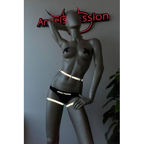 Pole Dance Wear Kalay Saran Seksi Reflektrl Harness - APFT388