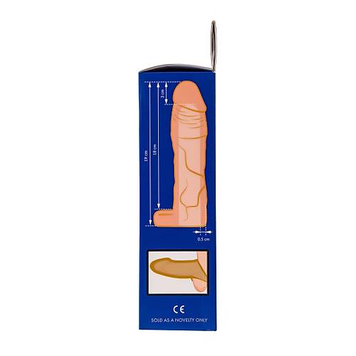 XLover by TOYFA Penis Klf  Boyut Artrc, TPE, Ten Rengi, 19 cm