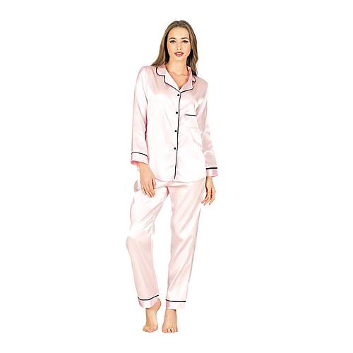 Pudra Saten Pijama Takm - 1625