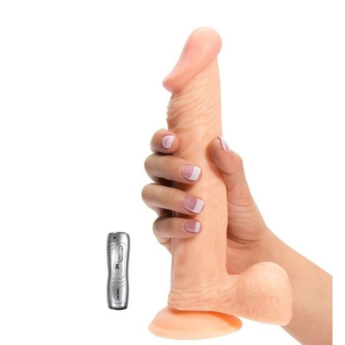 24 cm Realistik  Vantuzlu Vibratr Penis