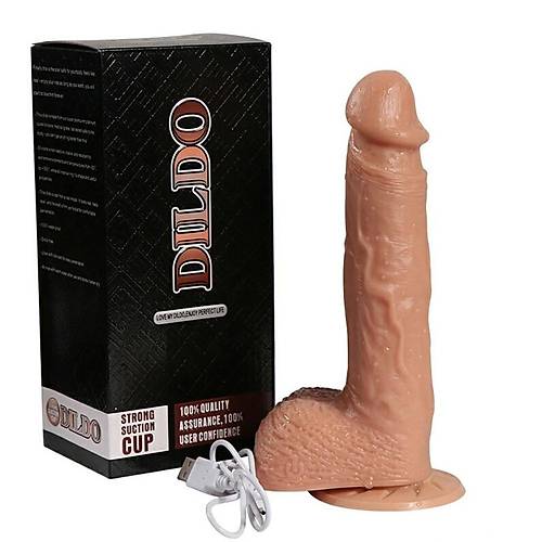 22 CM 10 Titreimli Gereki Vibratr Penis