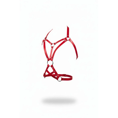 K�rm�z� Kad�n Kemer Deri V�cut Aksesuar� Halka Detayl� - APFT107