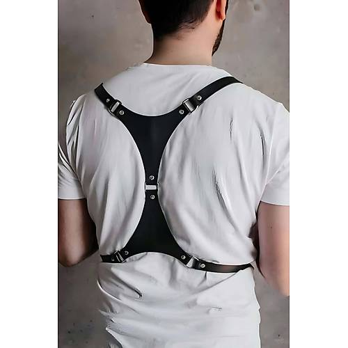 Erkrk Seksi Deri G���s Harness - APFTM126