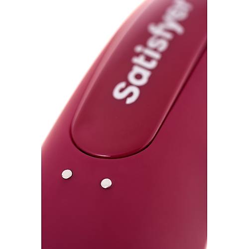 Satisfyer Curvy 1 Connect App Vakum Dalgas Klitoris Vibratr, silikon, krmz, 14,3 cm