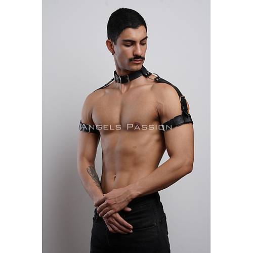 Kol - Boyun - ve Omuz Detayl k Erkek Harness, Erkek Partywear - APFTM90