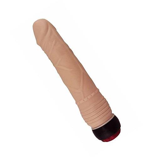 Massive Dong 21 CM Titreimli Vibratr Kaln Realistik Dildo