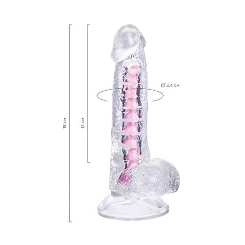 A-Toys by RED  Paret Jel Dildo, TPE, effaf, 18 cm