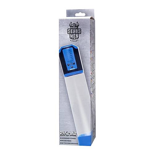 Sexus Men Expert Ragnar otomatik Penis Pompas, ABS plastik, Mavi, 29 cm