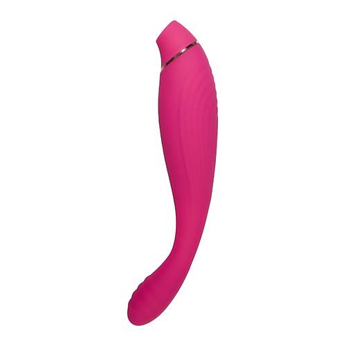 JOS Danvi Vakum Dalgas  Vibratr, Silikon, Pembe, 21,5 cm