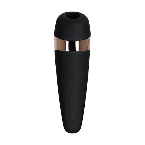 Satisfyer PRO 3 Vakum Dalgas Temassz Klitoral Stimlatr Titreim, Silikon, Siyah, 14 cm