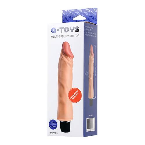 A-Toys by RED Toron Realistik Vibratr, TPE, Ten, 21 cm