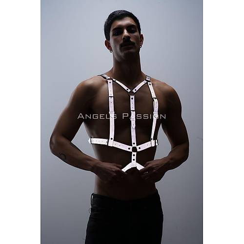 Reflektrl (Karanlkta Parlayan) Gs Harness, Clubwear, Tarz Erkek Vcut Aksesuar - APFTM40