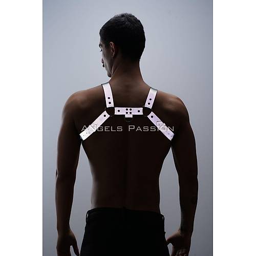 Reflektrl (Karanlkta Parlayan) Erkek Gs Harness, Reflektrl Pantolon Asks, Clubwear - APFTM23