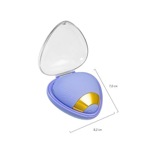 ok fonksiyonlu vibratr L'Eroina Crasatell, silikon, lila, 9,5 cm