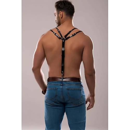 Erkek Omuzdsan Ask�l� Deri Harness - APFTM140