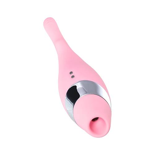 Flovetta by RED DAHLA ok Fonksiyonlu Vakum Vibratr, Silikon, Pembe, 14 cm