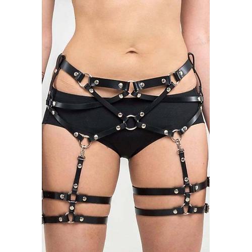 Deri Fantazi Jartiyer Harness - APFT876