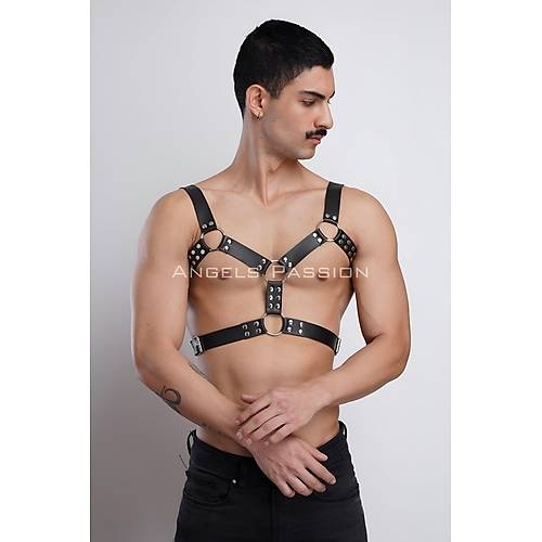 Erkek Deri Gs Harness, Erkek Parti Akseuar, Partywear - APFTM78