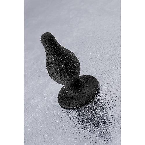 Erotist Spade Anal Plug, M , Silekspan, siyah, 10 cm