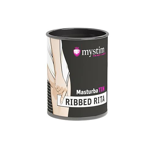 Mystim  Masturbatin Ribbed Ritay Masturbatr, TPE, beyaz, 4,5 cm