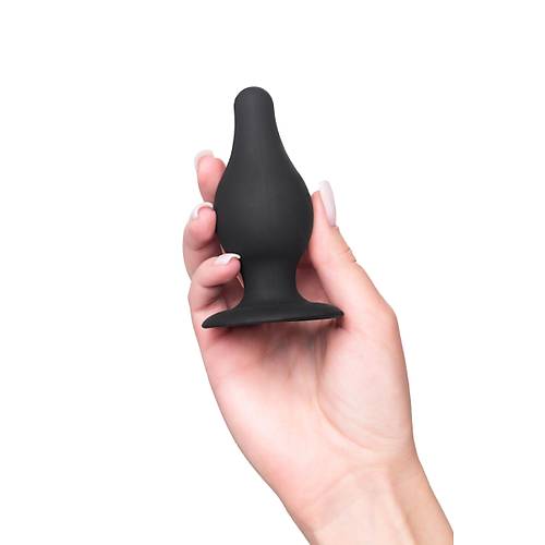 Erotist Spade Anal Plug, M , Silekspan, siyah, 10 cm