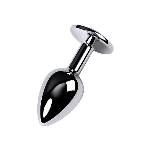 Metal by  Anal Plug, Metal, gm, mavi kristalli, 7 cm,  2,8 cm, 50 g
