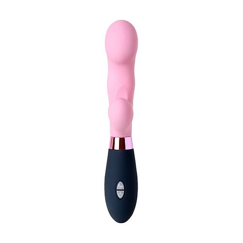 Eromantica Ornella'da 3' 1 arada masaj aleti, pembe, silikon, 21,5 cm