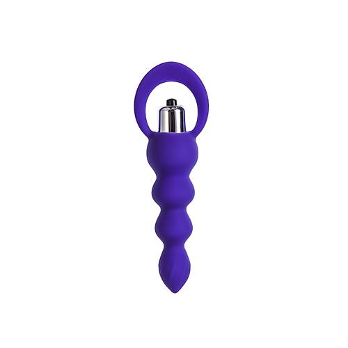 ToDo by Toyfa Twisty Anal Plug, silikon, mor, 14 cm,  3,2 cm