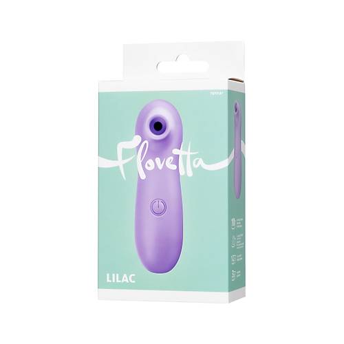 Flovetta by Toyfa Lilac Vakum Dalgas Vibratr, ABS Plastik, Mor, 12,5 cm
