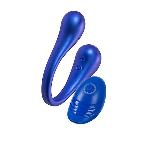 LEroina APP Inefy ok Fonksiyonlu Uygulama ve Kumanda Kontroll Silikon Vibratr  Mavi, 26,5 cm