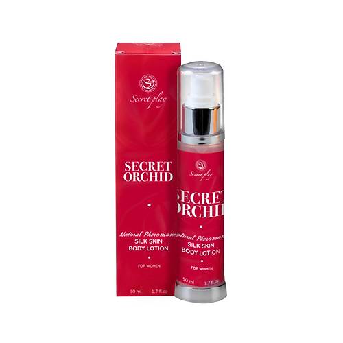 SECRET PLAY Orchid Silk Skin Feromonlu Losyon,Kadnlar in, 50 ml Siyah Orkide ve Vanilya