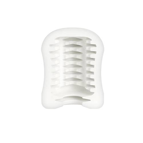 Mystim  Masturbatin Ribbed Ritay Masturbatr, TPE, beyaz, 4,5 cm