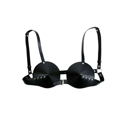 Siyah G���s Harness Z�mbal� Konik Kapl� Deri - APFT250