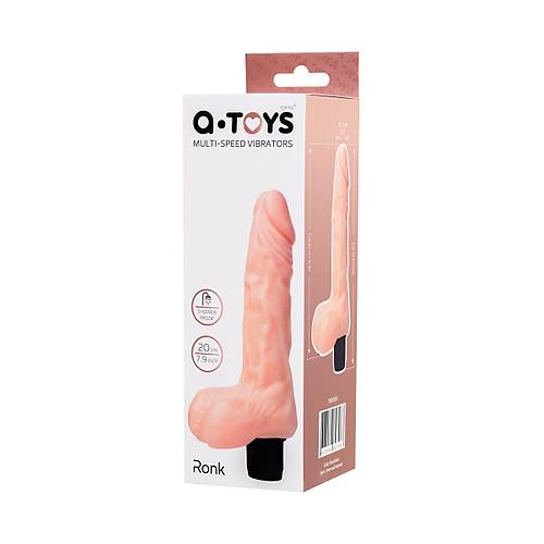 A-Toys by RED Multi-Speed  Realistik Vibratr, TPE,Ten,20 cm