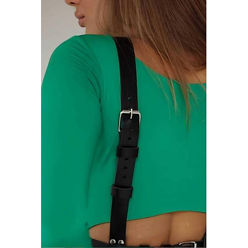 2 Tarafl Kullanlabilen k Deri Harness Kemer - APFT633