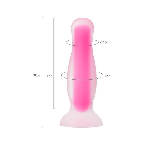 Beyond by  Cain Glow Gece Parlayan Anal Plug , Silikon, effaf, 10 cm