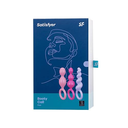 Satisfyer Booty Call (set of 3) Anal Plug Seti, silikon, eitli, 13,5 cm