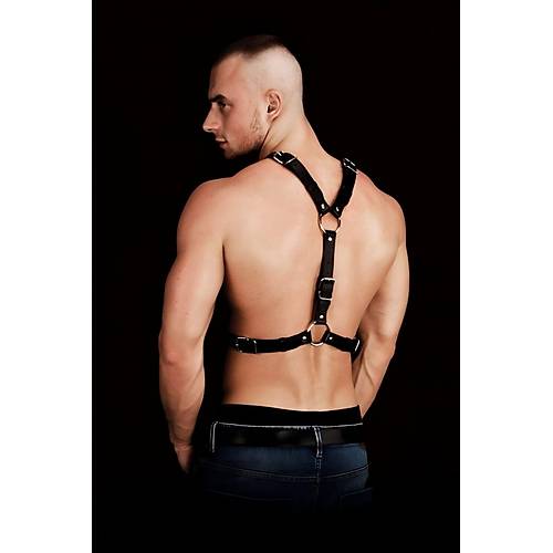 Perin Detayl k Deri Erkek Gs Harness - APFTM108