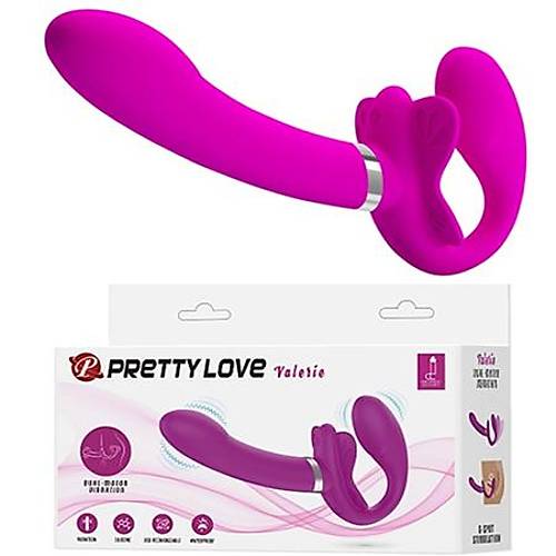 12 Titreimli Silikon Strap-on Usb arjl Sper Lks Vibratr