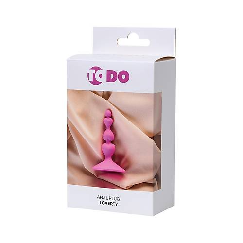 ToDo by RED Loverty anal klf, silikon, pembe, 8 cm,  2,3 cm