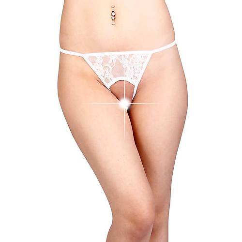 Beyaz zel Blgesi Ak Fantazi String TM1163