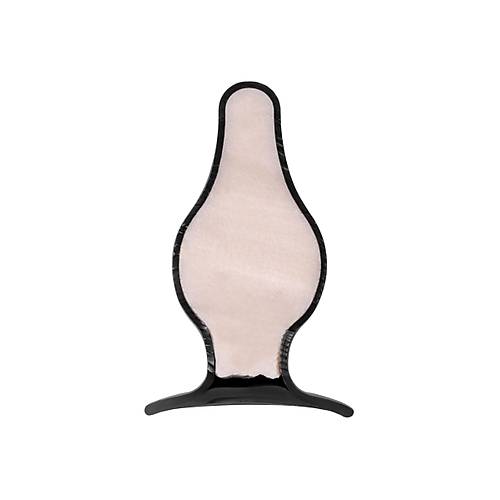 Erotist Spade Anal Plug, S, Silekspan, siyah, 8 cm