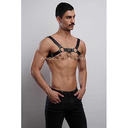 Erkek Gs Harness, Fantazi Giyim Deri Harness - APFTM7