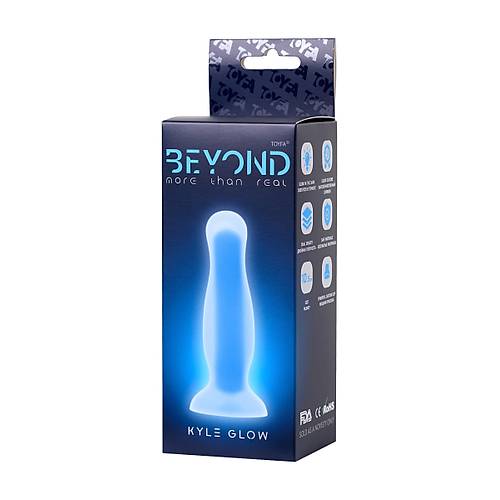 Beyond by RED Kyle Glow Gece Parlayan Anal Plug , Silikon, effaf, 10 cm