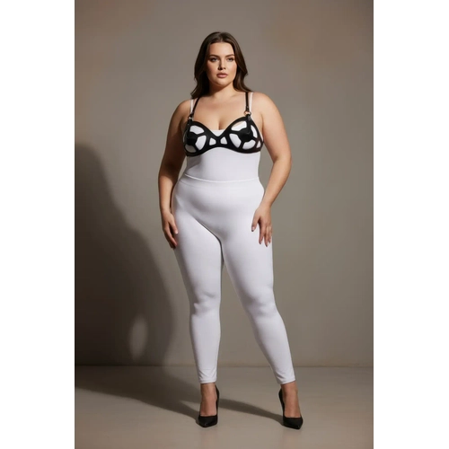 B�y�k Beden Siyah Kad�n Deri Harness Tak�m Fantezi Giyim V�cut Aksesuar� - APFT1155