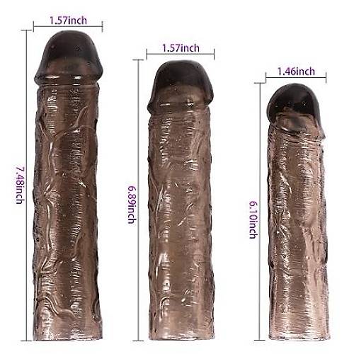 3l Penis Klf Set Ucu Dolgulu Uzatmal Prezervatif Zenci Dildo