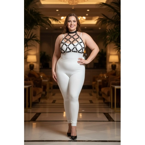 B�y�k Beden Siyah Kad�n Harness Tak�m Halka Detayl� Fantazi Deri G���s Aksesuar� - APFT443